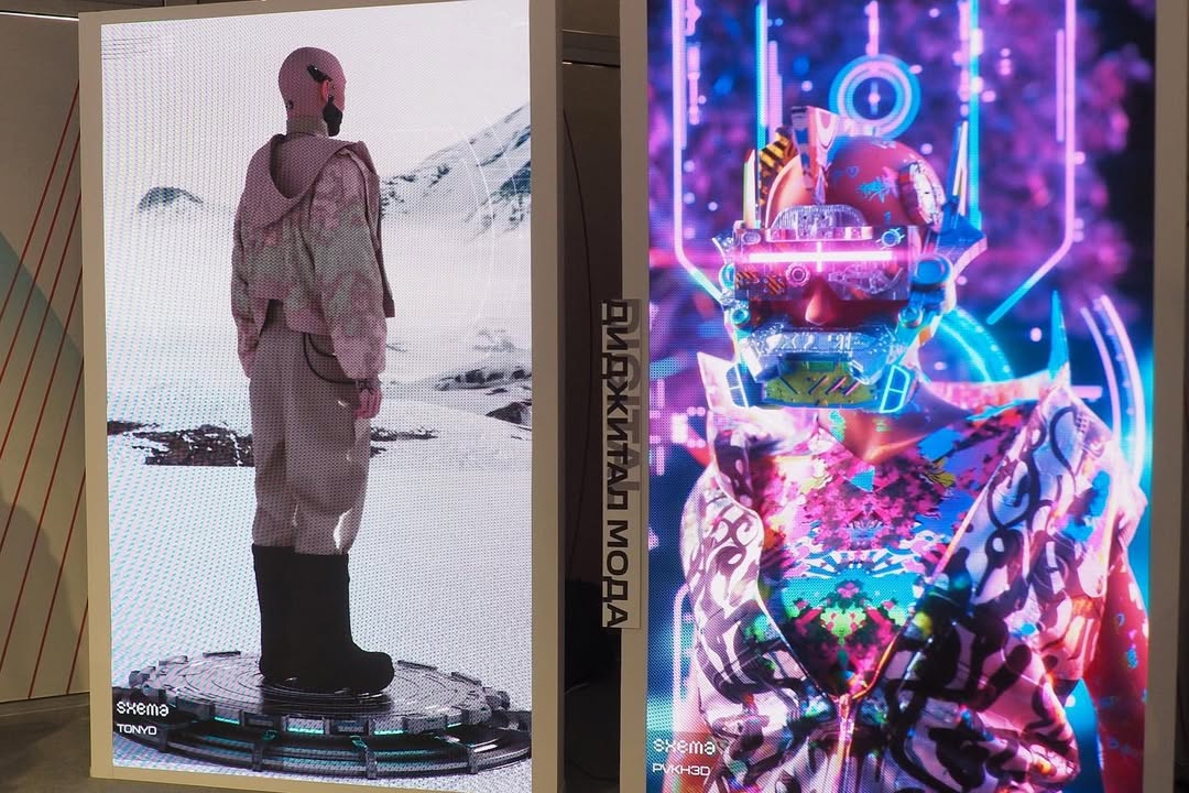 Digital fashion exhibition screens