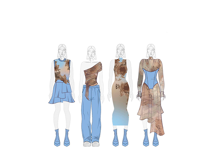 Daria Olenicheva — collection concept sketches.